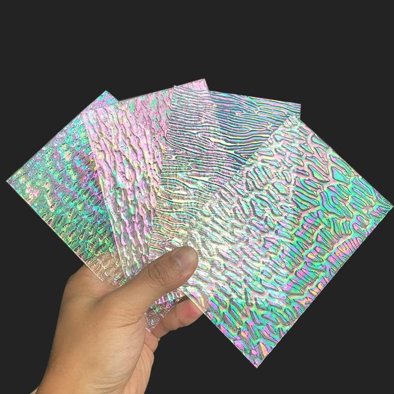 LITMIND 12 Sheets Iridescent Stained Glass Pack – 4x6 Inch Opaque & Textured Transparent Cathedral Art Glass for Mosaics, Crafts & DIY Projects - Image 5